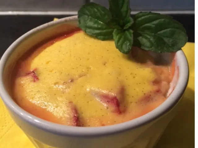  Erdbeer-Rhabarber Topfencreme überbacken